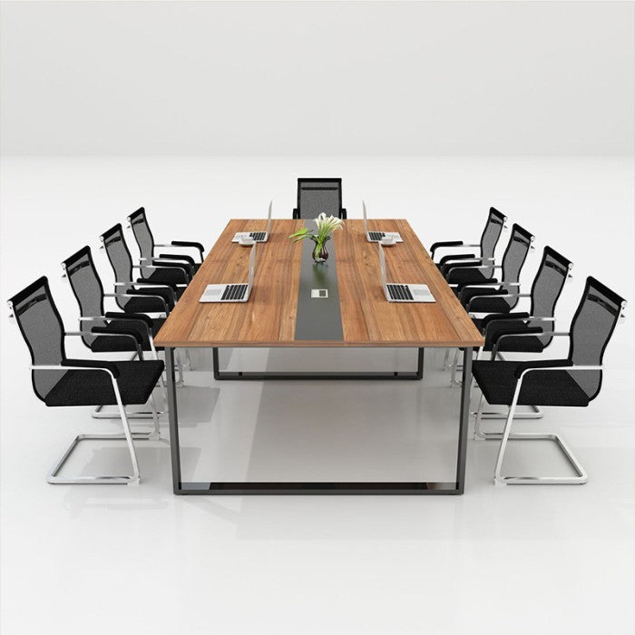 Large Minimalist Meeting Table BAYERN Solid HPL Meeting Desk Meeting Table