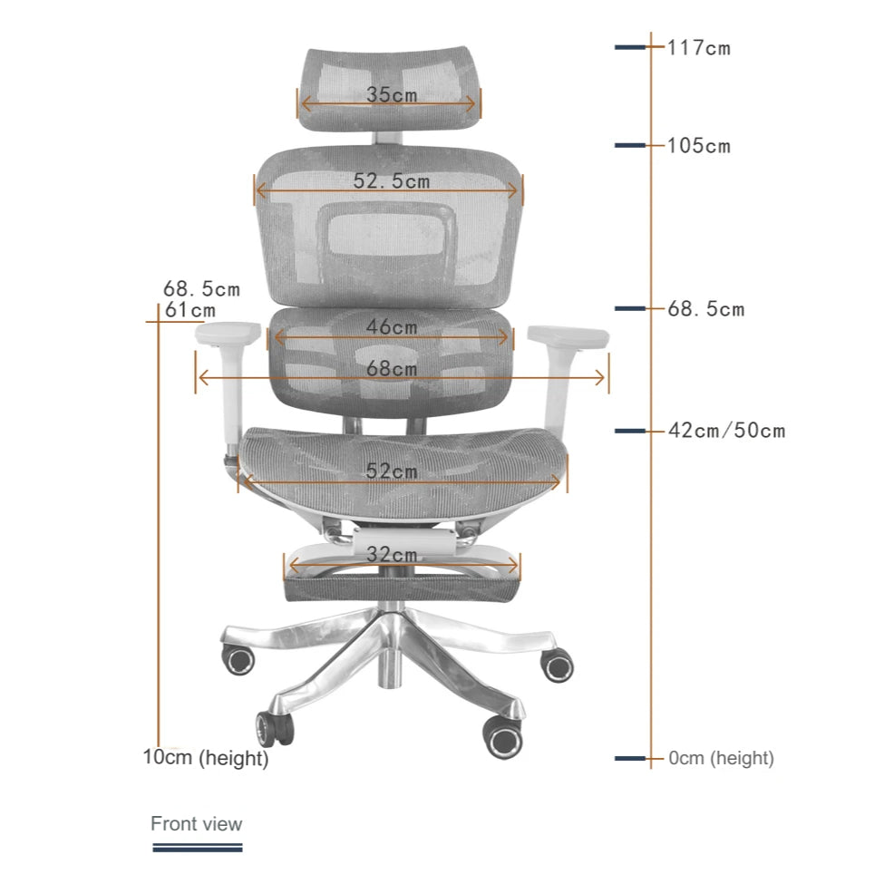 Kursi Kerja Ergonomis Working Office Chair PROLAPS Footrest Ergonomic