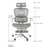 Ergonomic Work Chair Working Office Chair PROLAPS Ergonomic Footrest