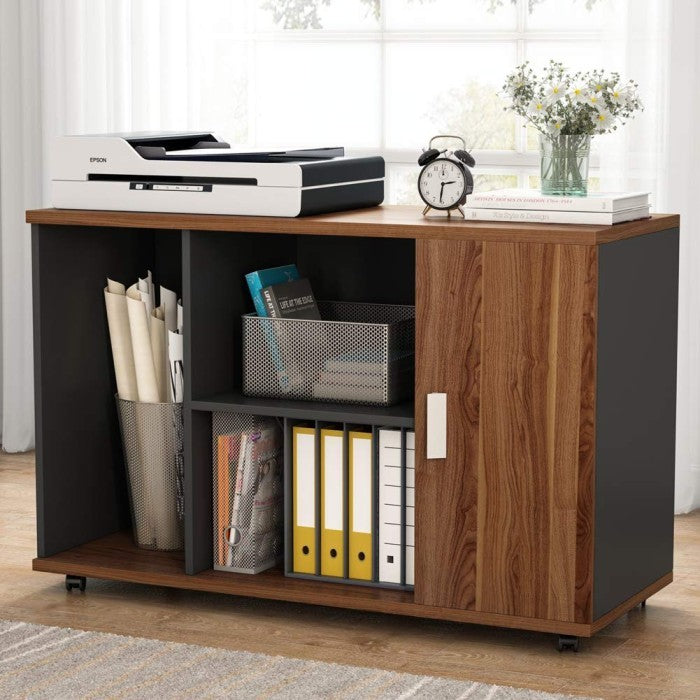 MARVYN Director's Work Desk Portable Office Desk Drawer Shelf Director's Desk