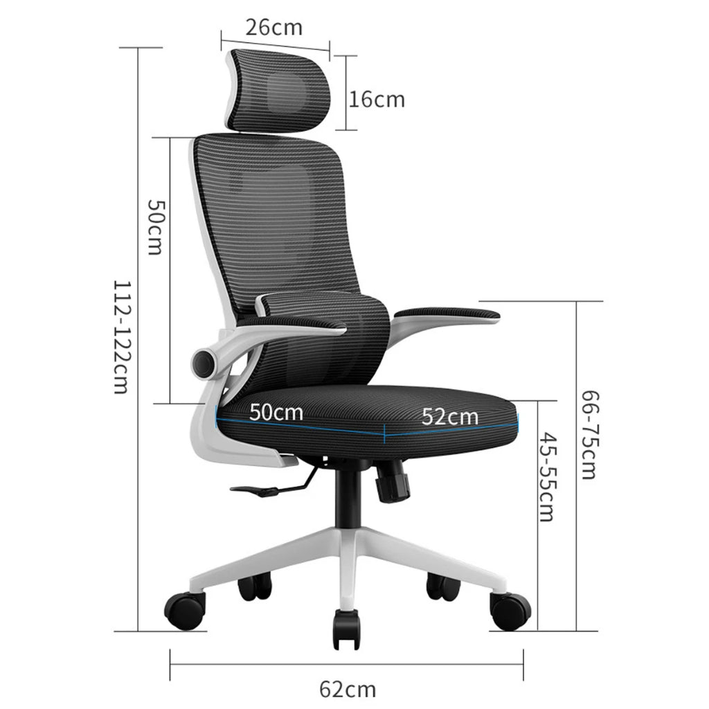 Kursi Kerja Ergonomis OLIVE Lumbar Support Middle Staff Nyaman