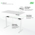 Kaki Meja Elektrik Adjustable Electric Working Gaming Desk ALL FOR WORK - DUAL DESK 3888