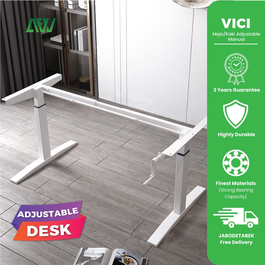 Kaki Meja Adjustable Meja Kerja Meja Belajar Standing Desk VICI AFW