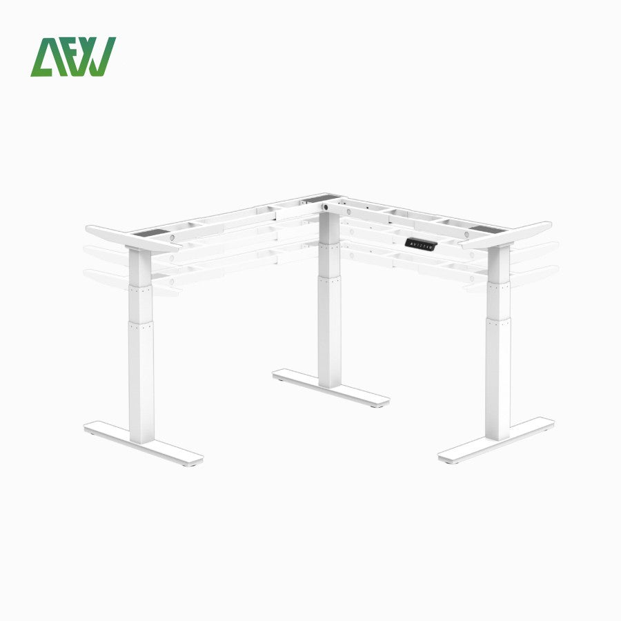 DOLF Meja Kerja Elektrik Adjustable Standing Office Desk L-SHAPE - AFW