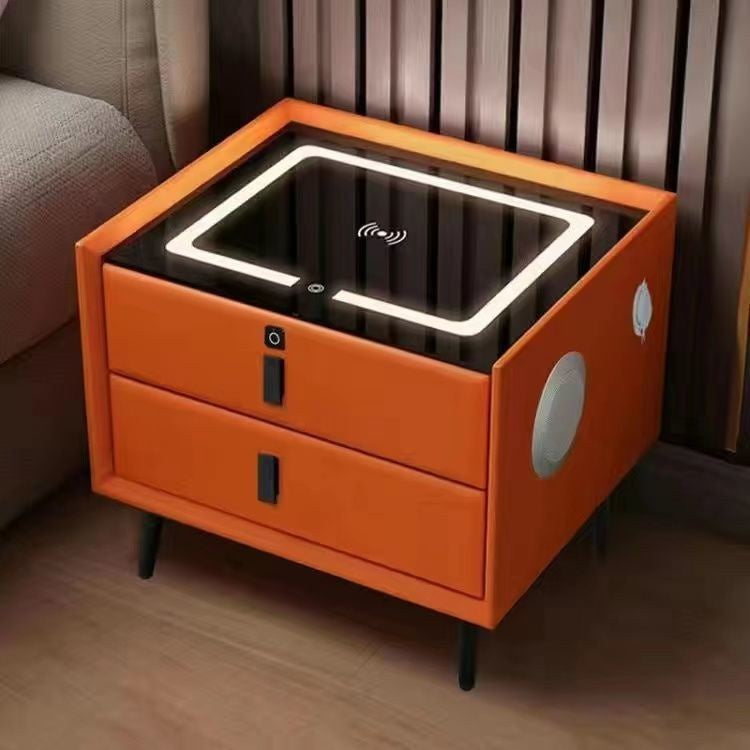 VYNKA Smart Bedside Table Wireless Charging + Bluetooth Speaker + Drawer ALL FOR WORK