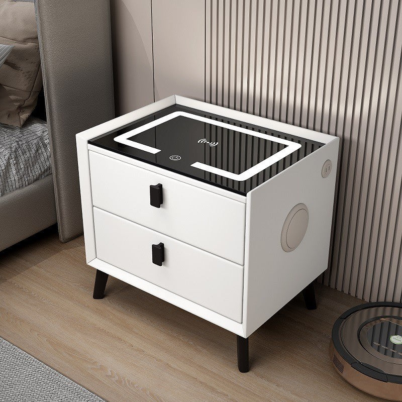 VYNKA Smart Bedside Table Wireless Charging + Bluetooth Speaker + Drawer ALL FOR WORK