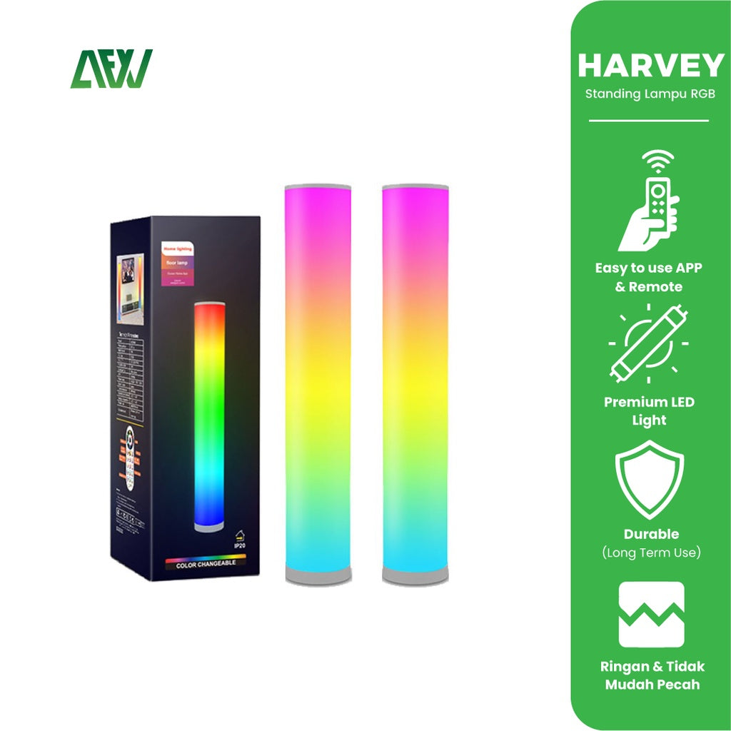 HARVEY RGB Floor Lamp Standing RGB Bluetooth Standing Floor Lamp