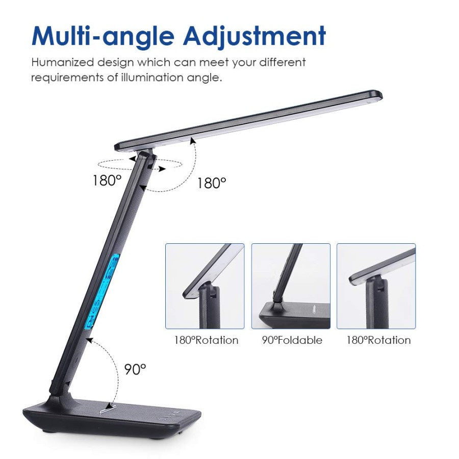 STAX Smart LED Light With Wireless Charger Work Study Desk Lamp