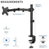 MS03 TV Monitor Bracket Single Arm Desk Mount Bracket