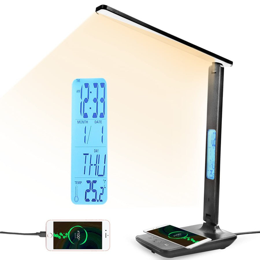 STAX Smart LED Light With Wireless Charger Work Study Desk Lamp